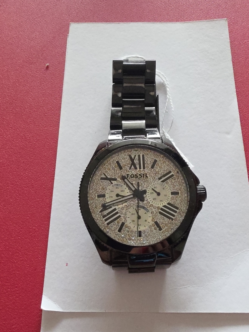 Black And Gols Fossil Watch